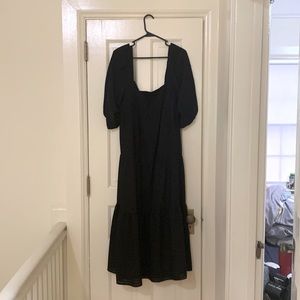 ASOS black dark cottagecore dress